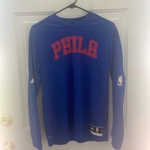 76ers warm up/ long sleeve